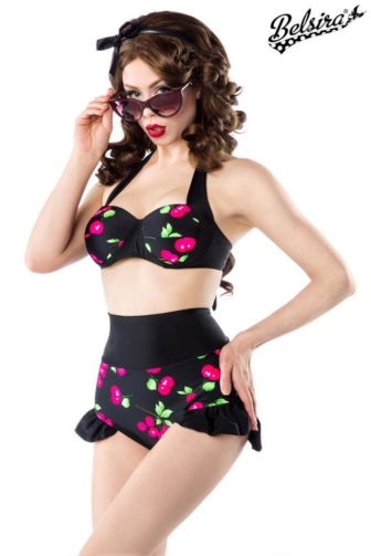 Vintage-Bikini mit Kirschmuster