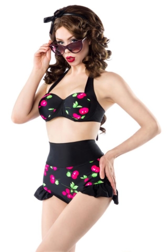 Vintage-Bikini mit Kirschmuster