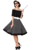 schulterfreies Swing-Kleid