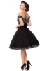 schulterfreies Swing-Kleid