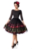 besticktes Premium Vintage Swingkleid