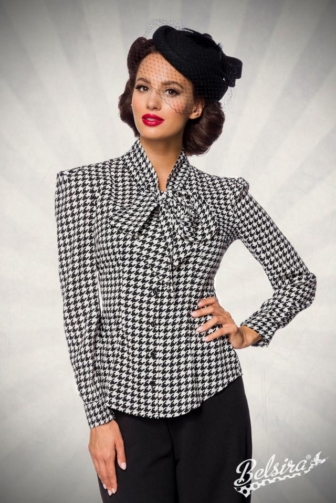 Vintage-Schluppenbluse