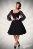 Retrokleid mit langen Ärmeln