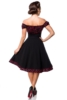 schulterfreies Swing-Kleid