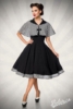 Swing-Kleid mit Cape